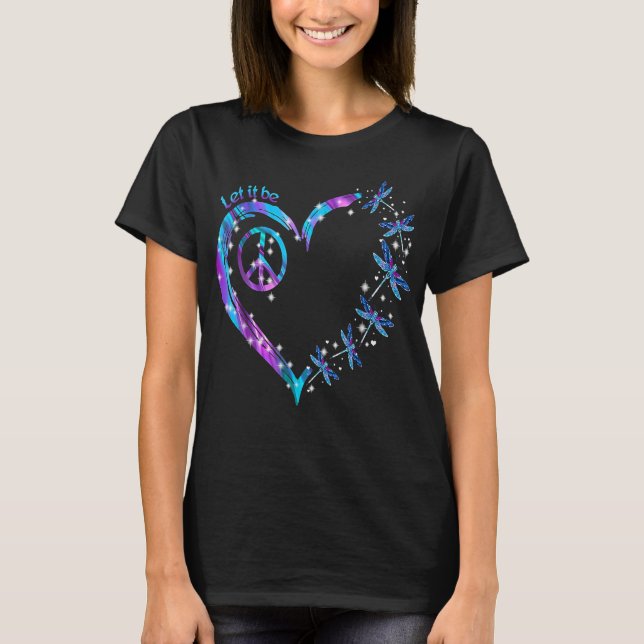 Hjärtat - dragonfly Hjärtfeber T Shirt (Framsida)