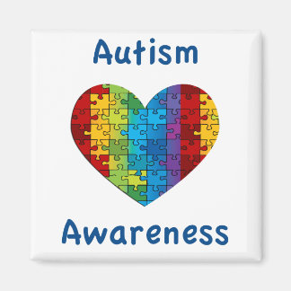 Hjärtat för ökad medvetenhet om autism magnet
