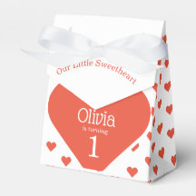 Hjärtat Första Födelsedagsfest Rött Hjärtat Tält