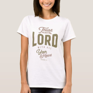Hjärtat förtroende - kristen citat t shirt