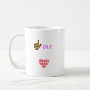 Hjärtat Fullt i Kärlek-kaffe Mugg