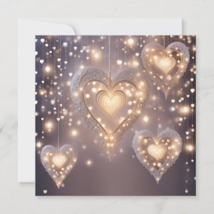 Hjärtat fyllt med ljus julkort