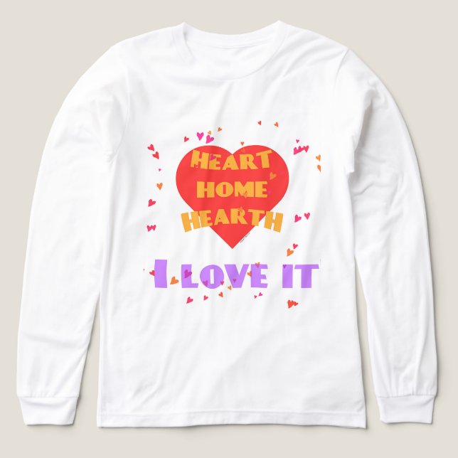 Hjärtat HEarth Kärlek, Roligt Gift för kvinnor T Shirt (Design framsida)
