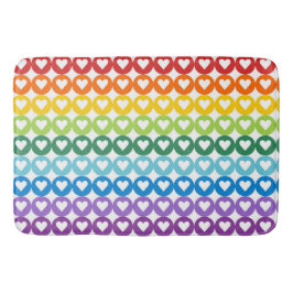 HJÄRTAT HJÄRTA AV FÄRGAD I CIRKLAR BADRUMSMATTA