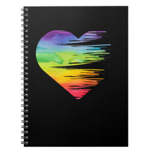 Hjärtat Hjärtat Awareness Gay Lesbisk för HBT-P Anteckningsbok