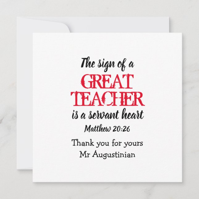 HJÄRTAT HJÄRTAT-skript FÖR tack AV UNDERBAR TEACHE (Framsida)