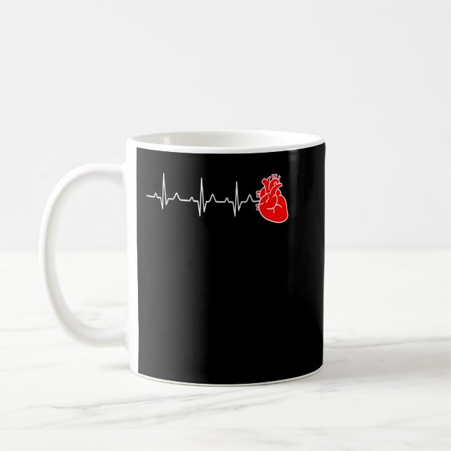 Hjärtat Hjärtslag Kardiologi Cns Sjuksköterska Kaffemugg (Vänster)