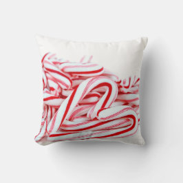 Hjärtat i candy cane kudde