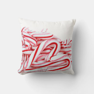 Hjärtat i candy cane kudde