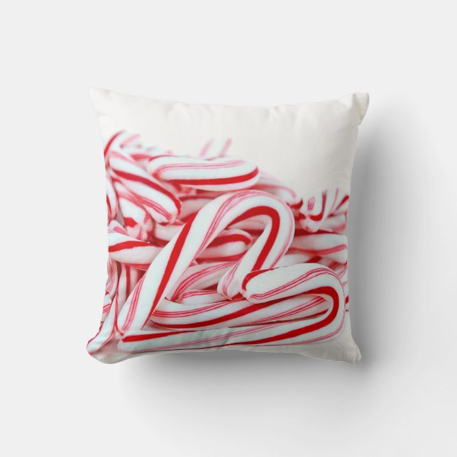 Hjärtat i candy cane kudde (Framsida)