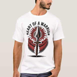Hjärtat i en krigare - Utformning av stamhögtalars T Shirt