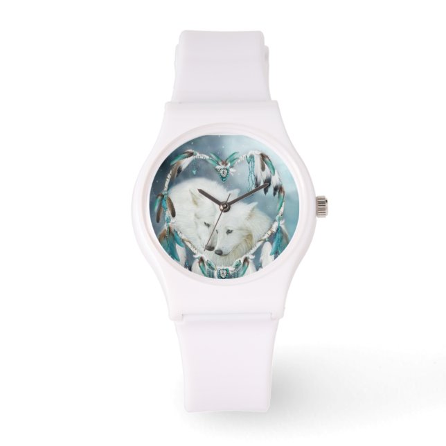 Hjärtat i en Varg Wearable Art Watch Armbandsur (Framsida)