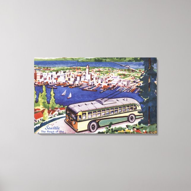 Hjärtat i Evergreen Playground Canvastryck (Framsida)