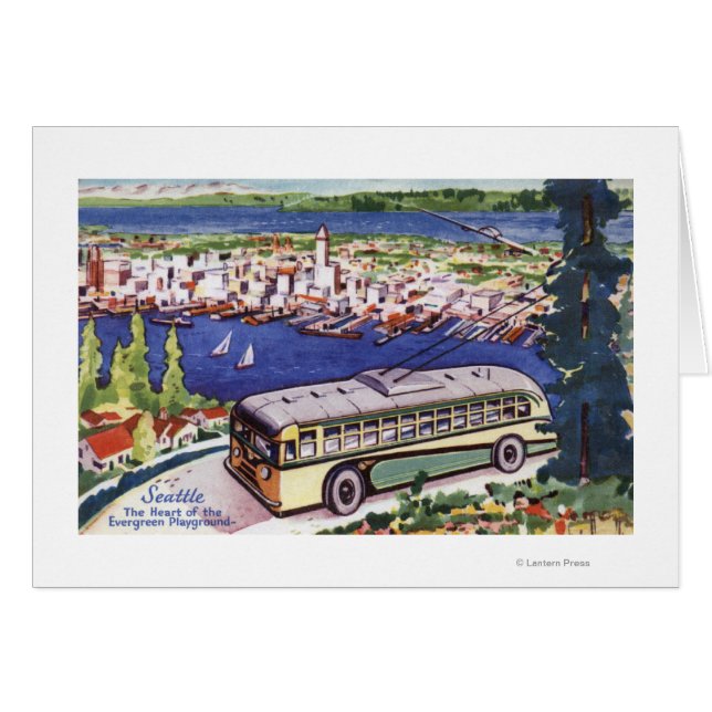 Hjärtat i Evergreen Playground Hälsningskort (Framsidan Horizontal)