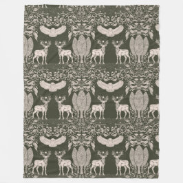Hjärtat i Forest Fleece Blanket