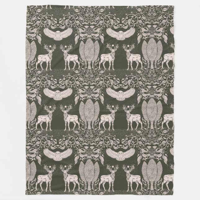 Hjärtat i Forest Fleece Blanket (Framsidan)