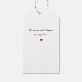 Hjärtat i Gift-Märkre och presenthöljen Presentetikett