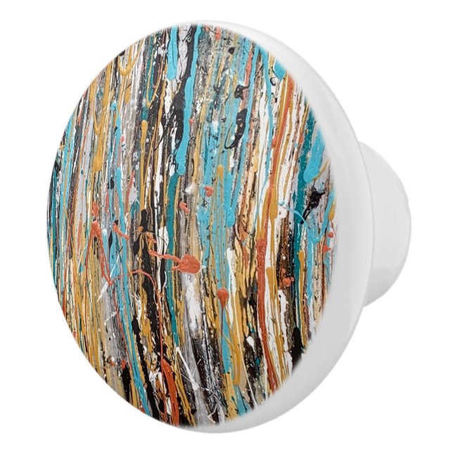 Hjärtat i Guld keramiska plattor Knopp (Höger)