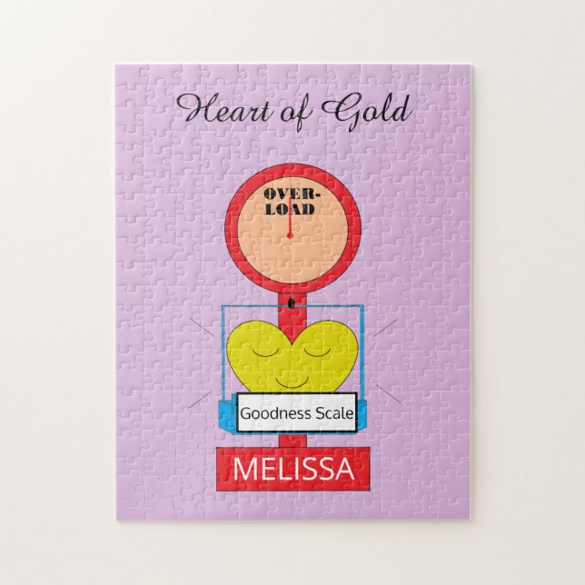 Hjärtat i Guld: Pussel (Vertikal)