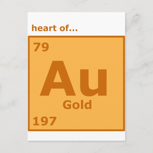 Hjärtat i Guld Vykort (Framsida)