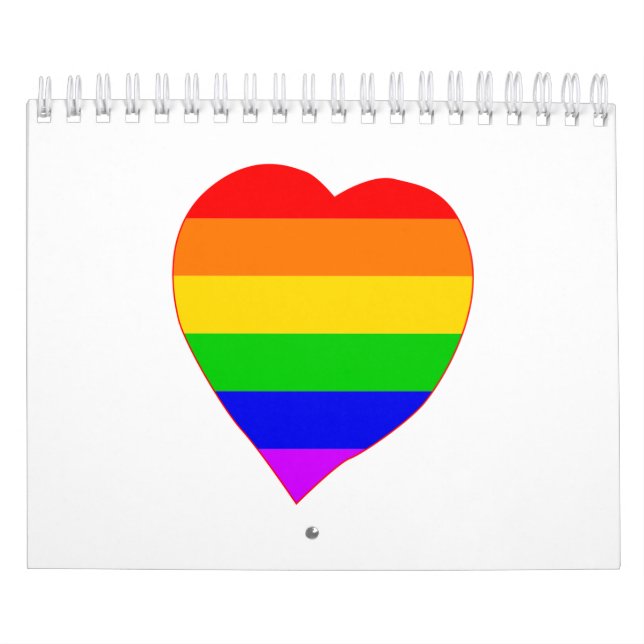 Hjärtat i HBT Rainbow Färger Kalender (Omslag)