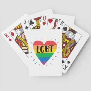 Hjärtat i HBT-regnbågen Casinokort
