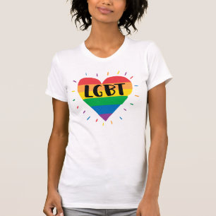 Hjärtat i HBT-regnbågen T Shirt