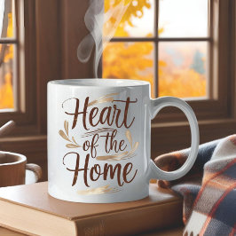 Hjärtat i hemmet | Personlig Namn Mugg