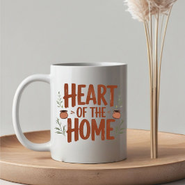 Hjärtat i hemmet | Personlig Namn Mugg