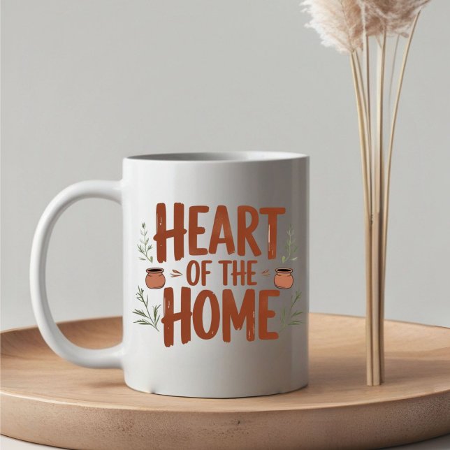 Hjärtat i hemmet | Personlig Namn Mugg (Skapare uppladdad)