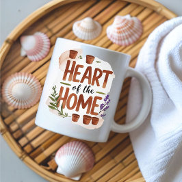 Hjärtat i hemmet | Personlig Namn Mugg