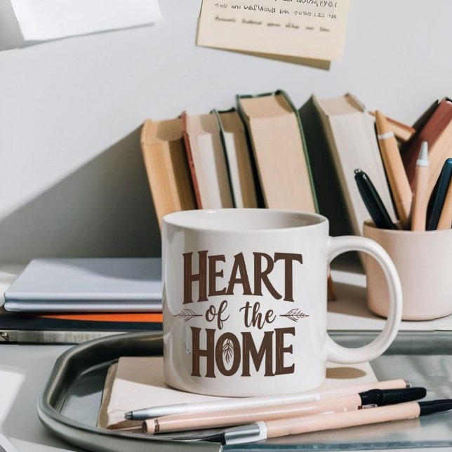 Hjärtat i hemmet | Personlig Namn Mugg (Skapare uppladdad)