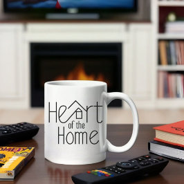 Hjärtat i hemmet | Personlig Namn Mugg
