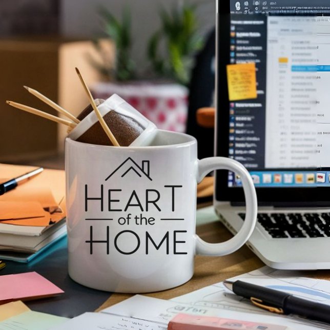 Hjärtat i hemmet | Personlig Namn Mugg (Skapare uppladdad)