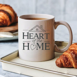 Hjärtat i hemmet | Personlig Namn Mugg