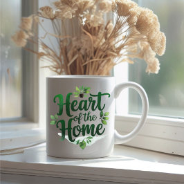 Hjärtat i hemmet | Personlig Namn Mugg