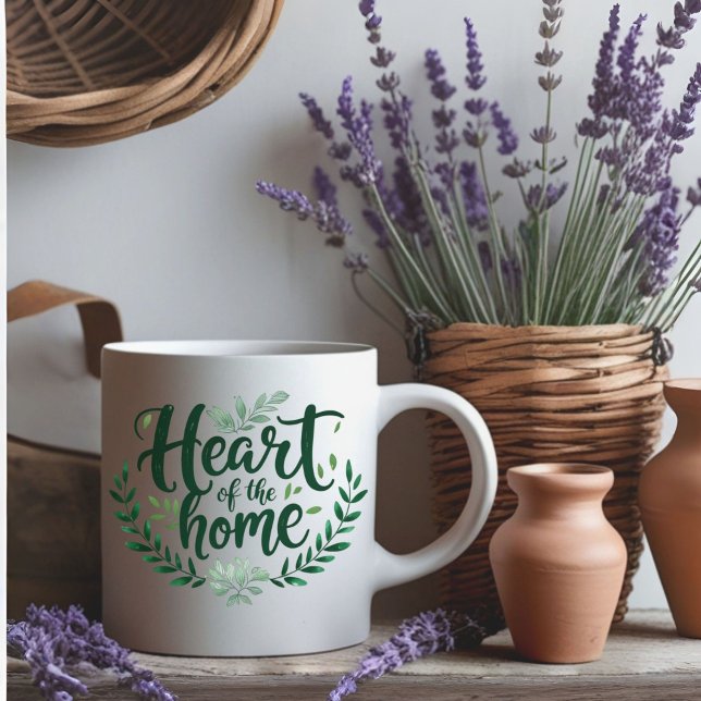Hjärtat i hemmet | Personlig Namn Mugg (Skapare uppladdad)