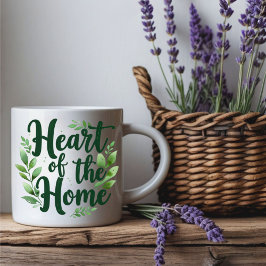 Hjärtat i hemmet | Personlig Namn Mugg