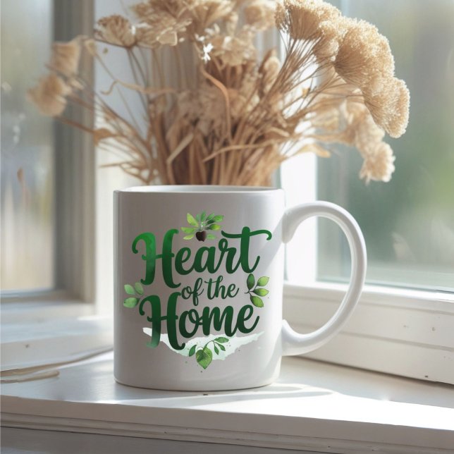 Hjärtat i hemmet | Personlig Namn Mugg (Skapare uppladdad)