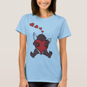 Hjärtat i Hjärtat Dam Cupid Kärlek Shirts T-shirt