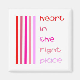 Hjärtat i Högerna Ställe Magnet