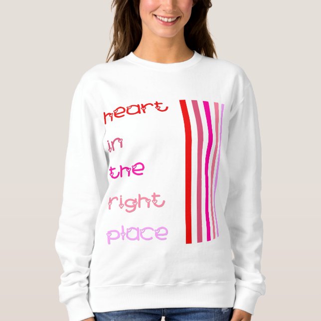 Hjärtat i Högerna Ställe T Shirt (Framsida)