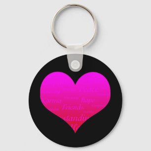 Hjärtat i Hope Keychain Nyckelring