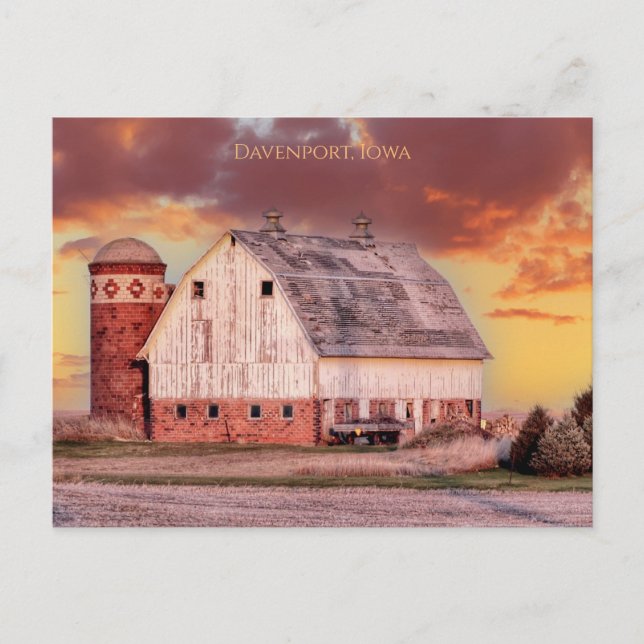 Hjärtat i Iowa vycard Vykort (Framsida)