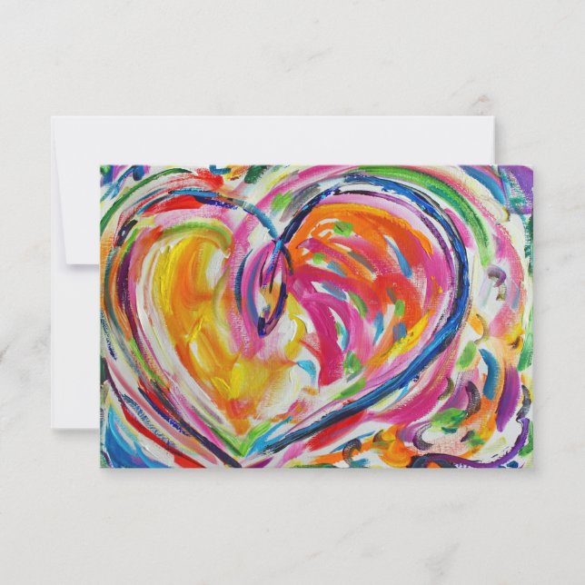 Hjärtat i Joy Anpassningsbar - små inbjudningar el (Framsida)