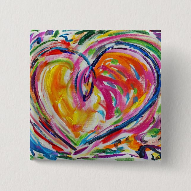 Hjärtat i Joy Buttons eller Stift Knapp (Framsida)