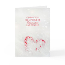 Hjärtat i kärlek candy cane