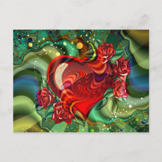 Hjärtat i Kärlek Vykort