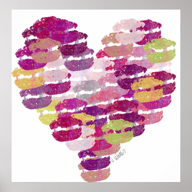 Hjärtat i Kisses Poster (Framsidan)