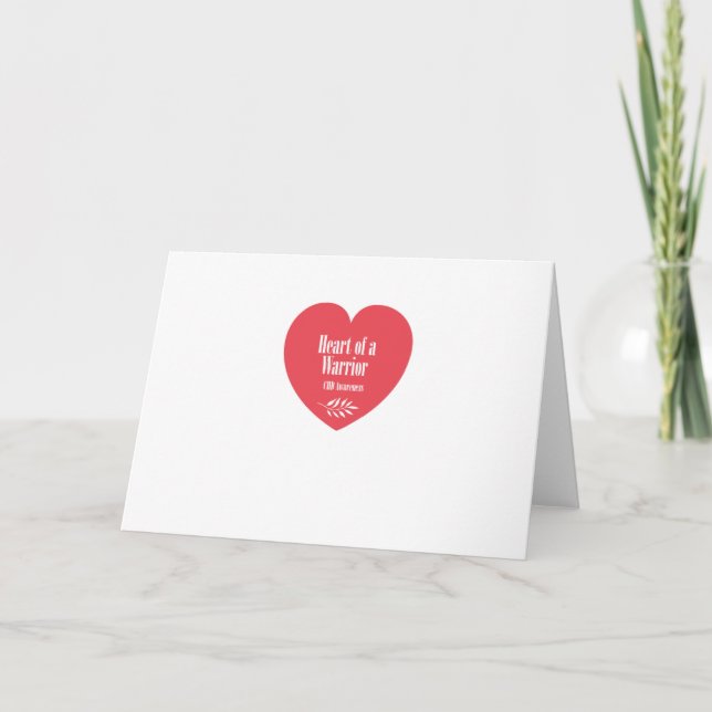 Hjärtat i krigarens medvetande kort (Framsida)